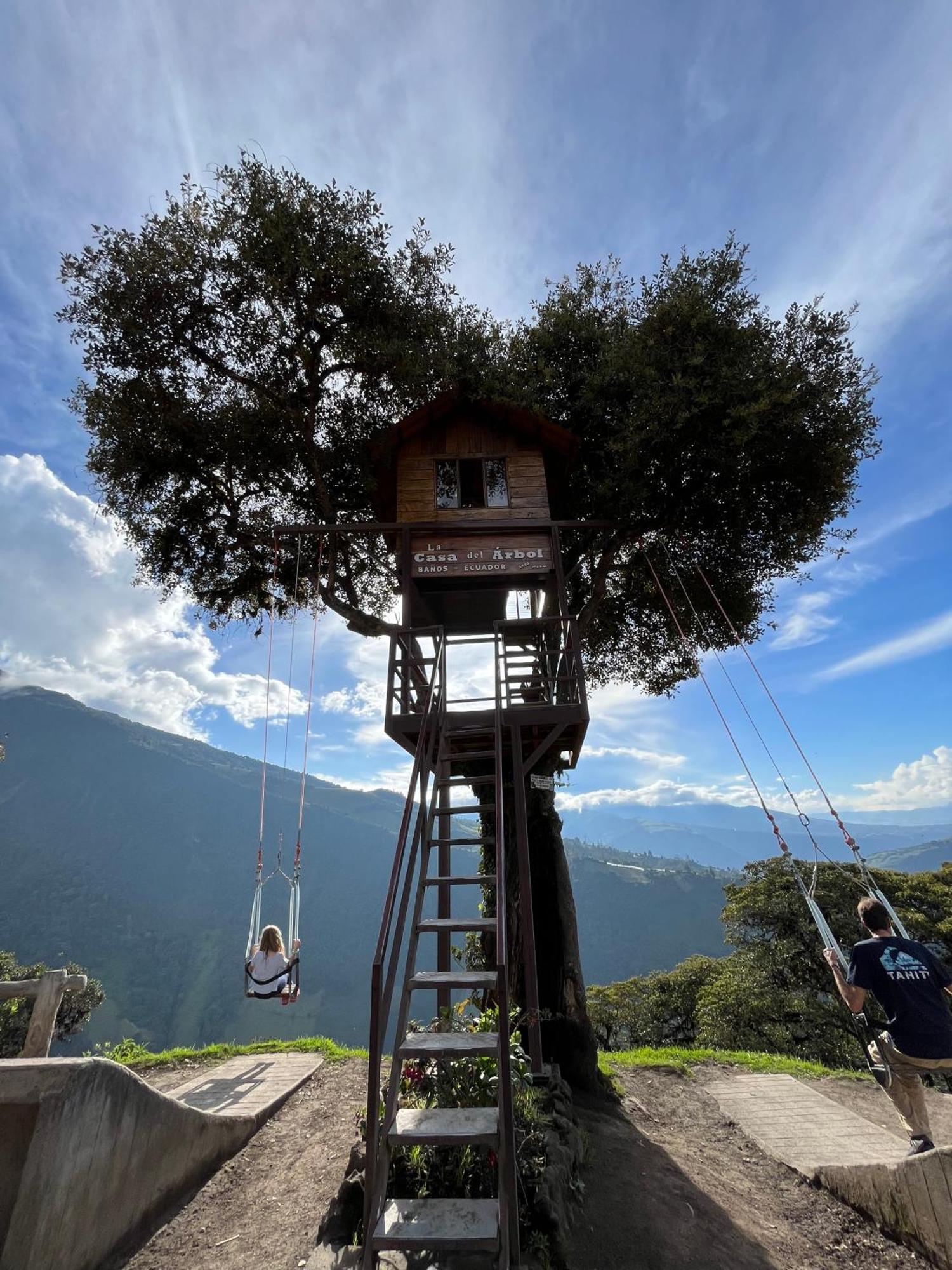 Mountain Chalet - Tungurahua Hot Springs/Aguas Termales بانيوس المظهر الخارجي الصورة