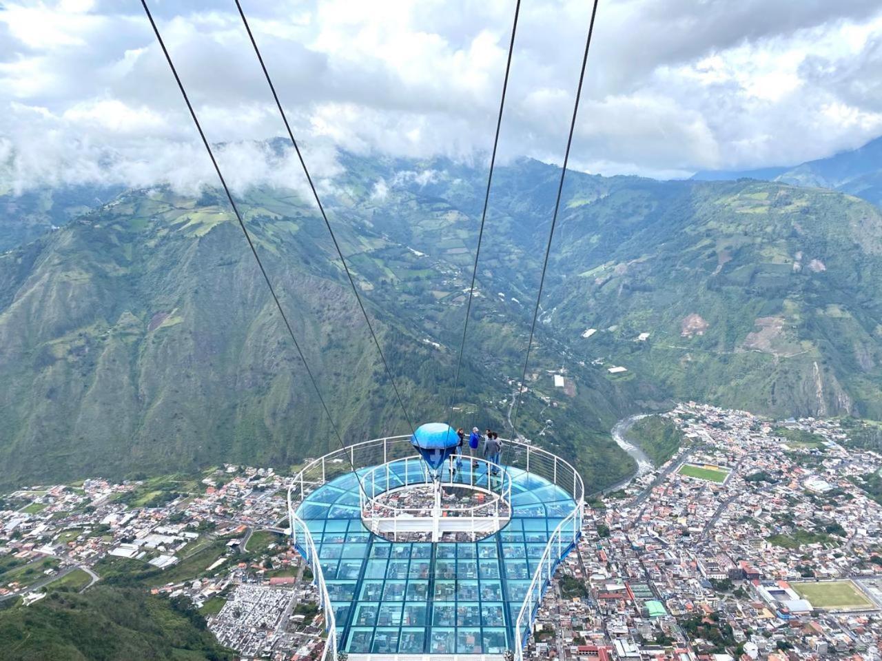 Mountain Chalet - Tungurahua Hot Springs/Aguas Termales بانيوس المظهر الخارجي الصورة